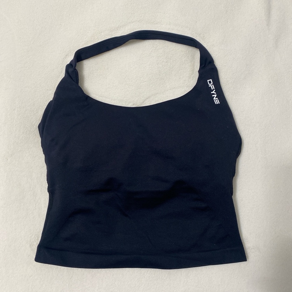 DKNY Black Scoop Neck Tank Top